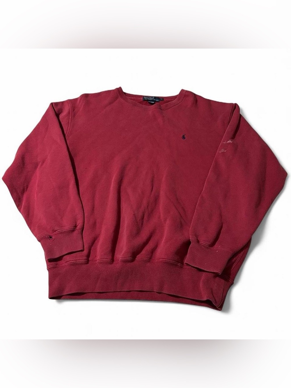 Vintage 90s Polo Ralph Lauren Sweatshirt Red Size Medium